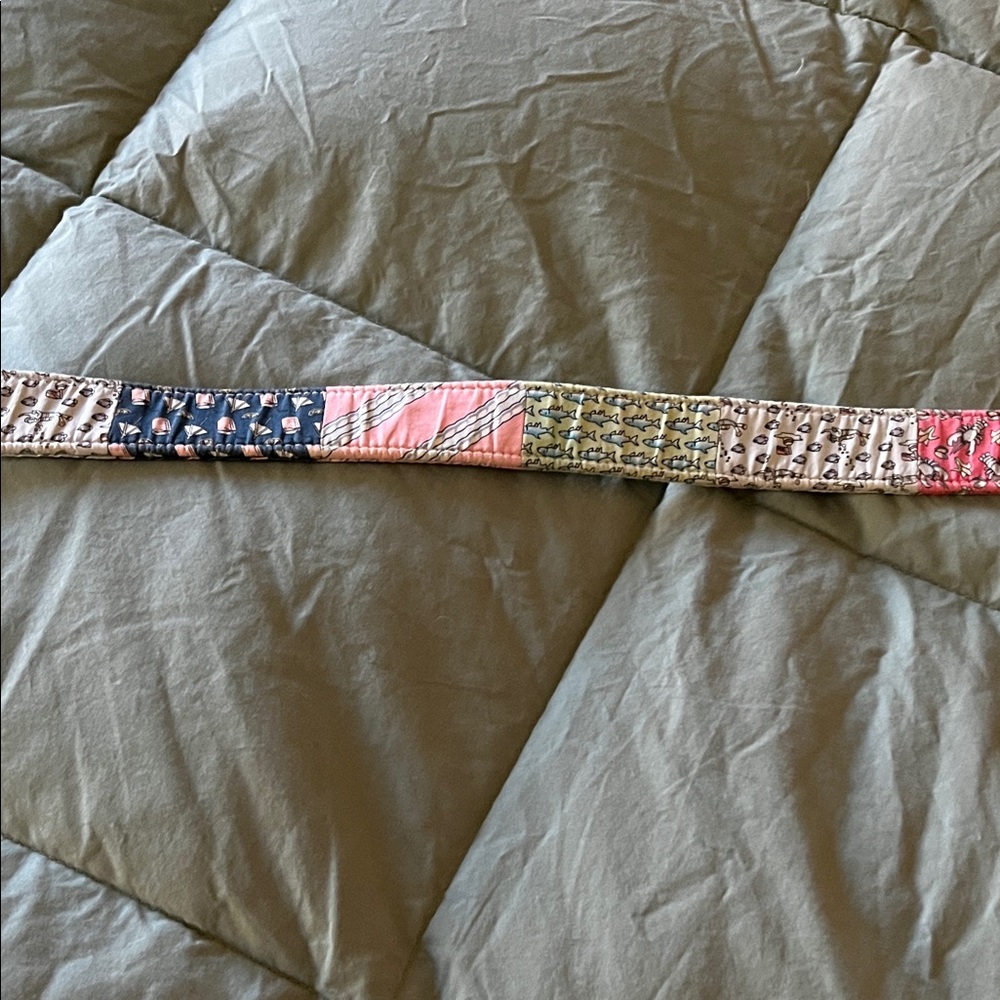 Vineyard Vines Patchwork Belt with Gold Buckle - Picture 2 of 5